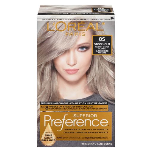 Picture of LOREAL PREFERENCE HAIR COLOUR - DARK SILVER BLONDE                         