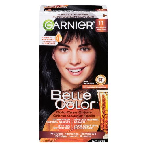 Picture of GARNIER BELLE COLOR HAIR COLOUR - VERY INTENSE BLACK #11                   