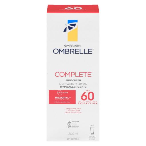 Picture of GARNIER OMBRELLE COMPLETE LOTION SPF60 TUBE 200ML                          