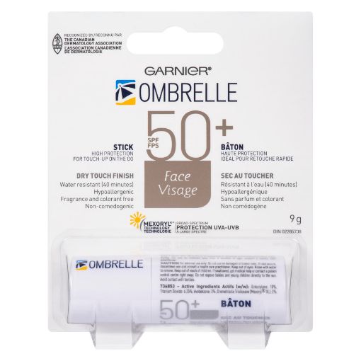 Picture of GARNIER OMBRELLE SUNSCREEN SOLID - FACE SPF60 9GR                          