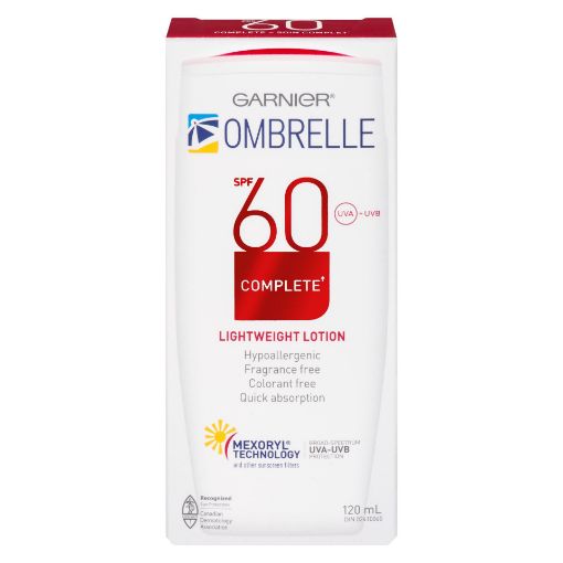 Picture of GARNIER OMBRELLE COMPLETE LOTION SPF60 - DRY TOUCH 120ML                   