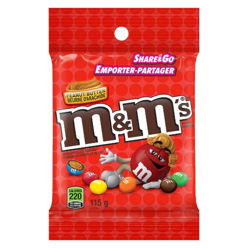 Picture of MandMS PEANUT BUTTER 115GR