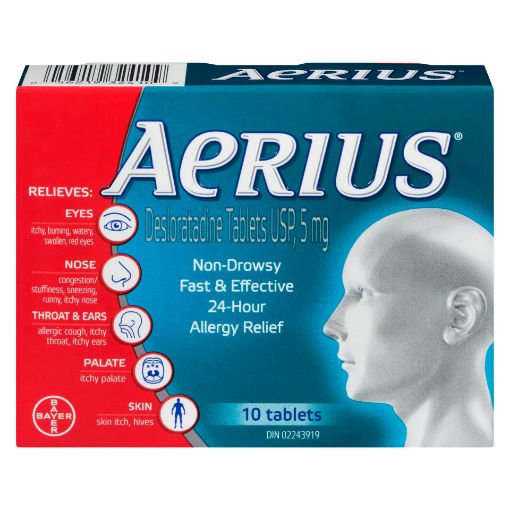 Picture of AERIUS TABLETS 5MG 10S                                                     