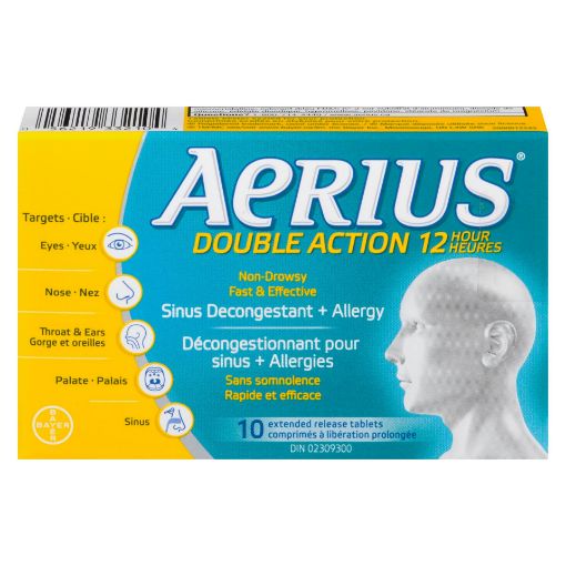 Picture of AERIUS DUAL ACTION TABLETS 10S                                             