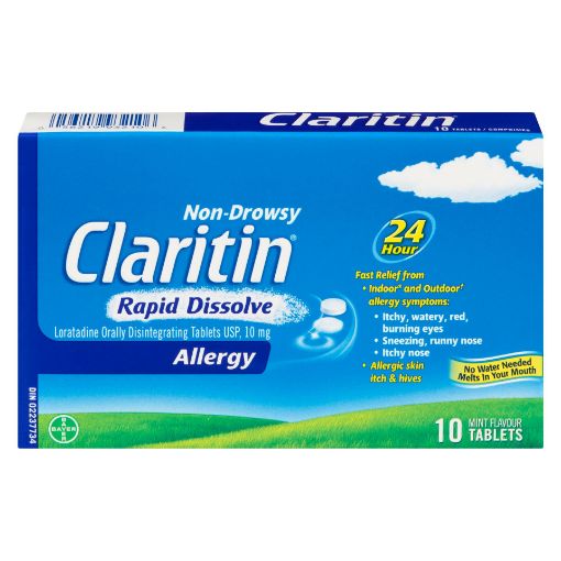 Picture of CLARITIN RAPID DISSOLVE TABLET 10MG 10S                                    