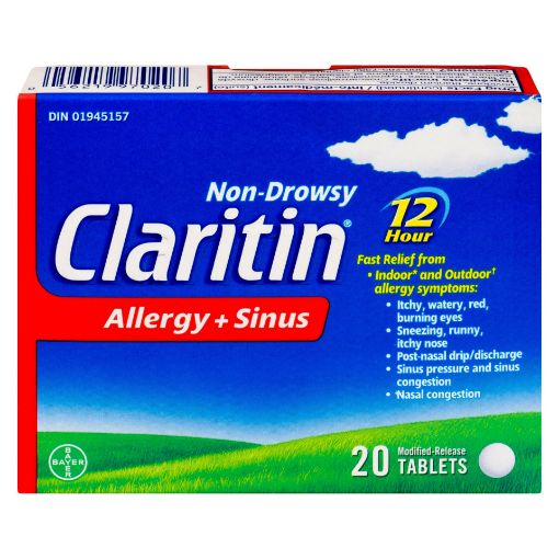 Picture of CLARITIN ALLERGY and SINUS TABLET 20S