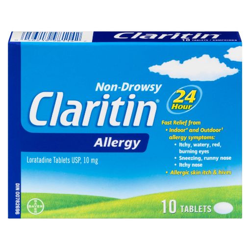 Picture of CLARITIN REGULAR STRENGTH TABLETS 10MG 10S                                 