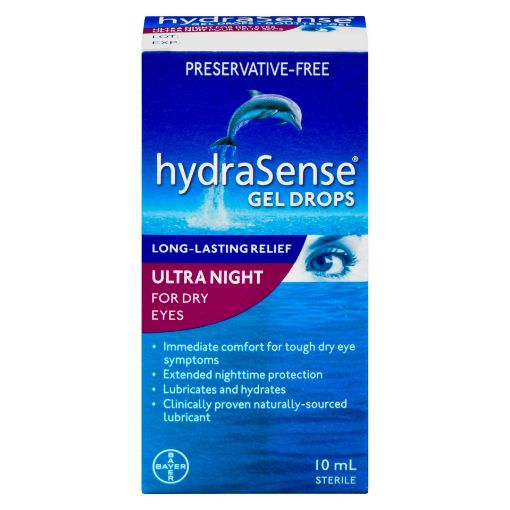 Picture of HYDRASENSE ULTRA NIGHT EYE GEL DROPS 10ML