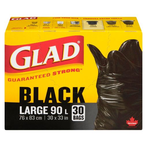 Picture of GLAD EASY-TIE GARBAGE BAG - LARGE 30S                                      