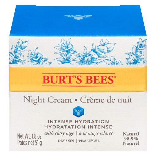 Picture of BURTS BEES NIGHT CREAM - INTENSE HYDRATION 50GR                            