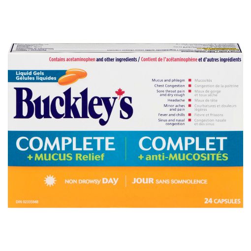 Picture of BUCKLEYS COMPLETE DAYTIME W/MUCOUS LIQUI-GELS 24S                          