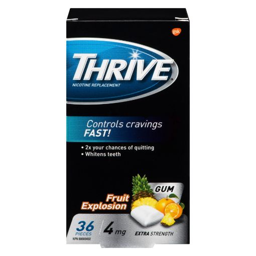 Picture of THRIVE GUM - FRUIT EXPLOSION 4MG 36S                                       