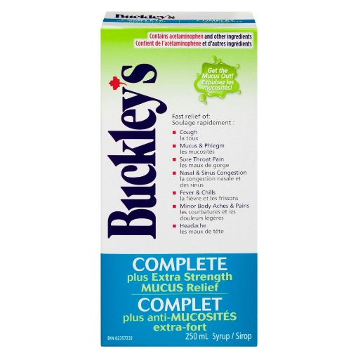Picture of BUCKLEYS COMPLETE ES MUCUS RELIEF - COUGH COLD and FLU 250ML
