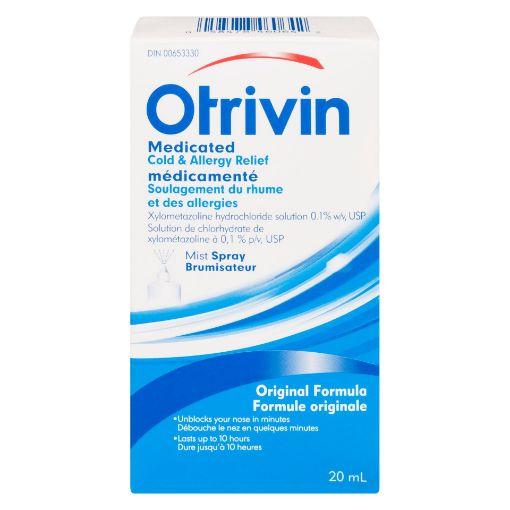 Picture of OTRIVIN NASAL SPRAY MEDICATED COLD and ALLERGY - ADULT 0.1% 20ML
