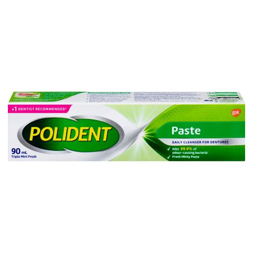 Picture of POLIDENT PASTE DAILY DENTURE CLEANSER - MINT 90ML