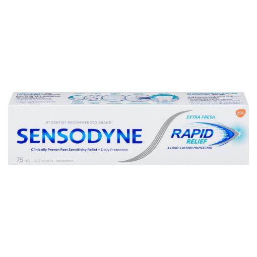 Picture of SENSODYNE RAPID RELIEF TOOTHPASTE - EXTRA FRESH 75ML                       