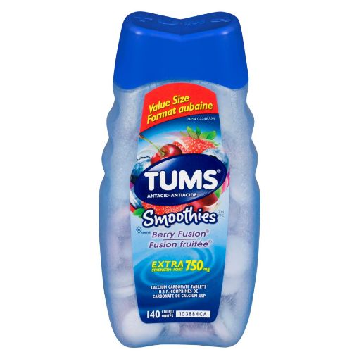 Picture of TUMS SMOOTHIES EXTRA STRENGTH - BERRY FUSION 140S