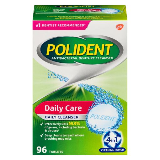 Picture of POLIDENT DAILY CARE DENTURE CLEANSER TABLETS 96S