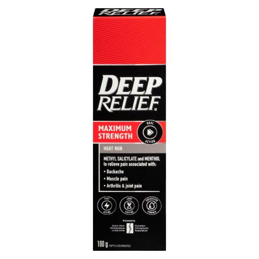 Picture of DEEP RELIEF - MAXIMUM STRENGTH HEAT RUB 100GR