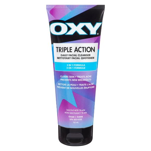 Picture of OXY TRIPLE ACTION DAILY FACIAL CLEANSER 162ML                              
