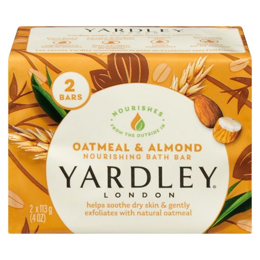 Picture of YARDLEY OATMEAL and ALMOND BAR SOAP 2X120GR