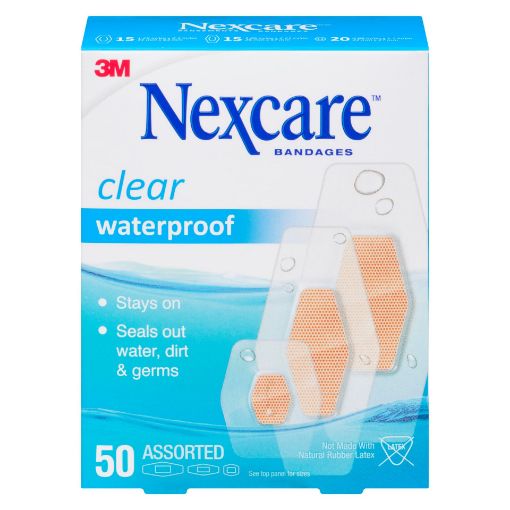 Picture of 3M NEXCARE BANDAGE -  PLASTIC CLEAN SEALS W/PROOF ASST 50S                 