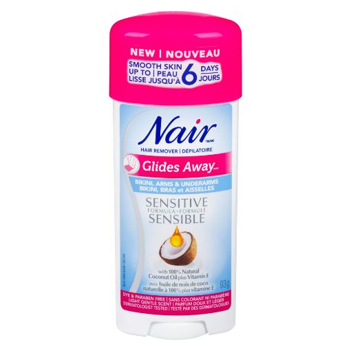 Picture of NAIR GLIDE AWAY SENSITIVE 100% NATURAL COCONUT OIL and VIT E 93GR