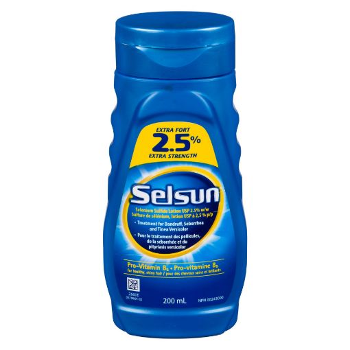 Picture of SELSUN BLUE 2.5% EXTRA STRENGTH TREATMENT 200ML                            