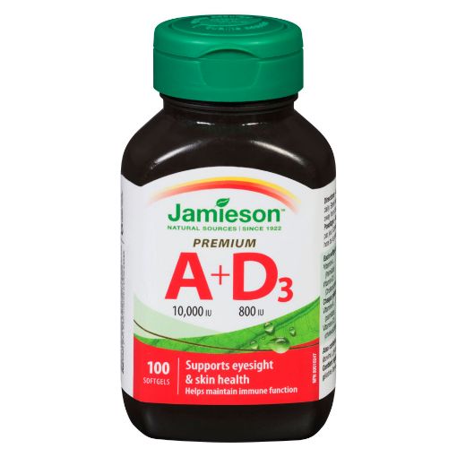 Picture of JAMIESON VITAMIN A and D FORTIFIED 10,000IU CAPSULE 100S