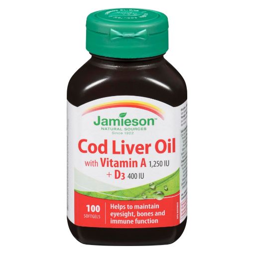 Picture of JAMIESON COD LIVER OIL SOFTGEL CAPSULE 10MIN 100S                          