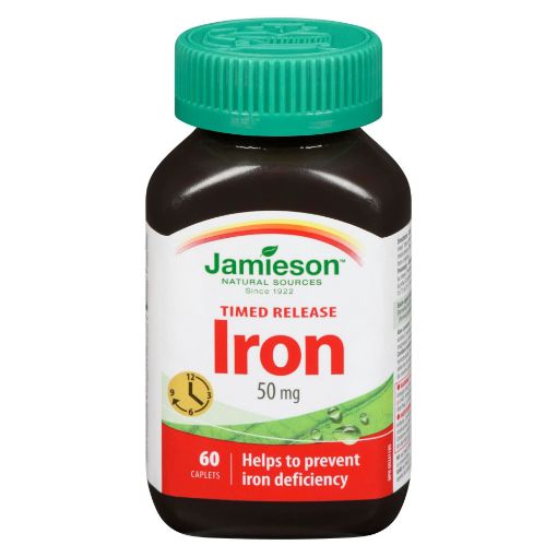 Picture of JAMIESON IRON TIME RELEASE CAPLET 50MG 60S                                 