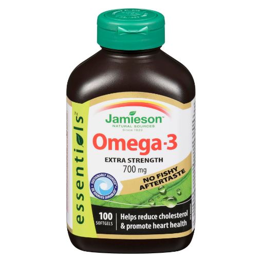 Picture of JAMIESON OMEGA-3 700MG - NO FISHY - CAPSULES 100S