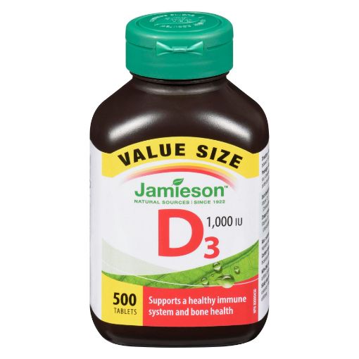 Picture of JAMIESON VITAMIN D 1000IU  VALUE SIZE TABLETS 500S