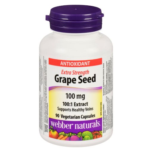 Picture of WEBBER NATURALS GRAPE SEED - EXTRA STRENGTH 100MG 90S                      