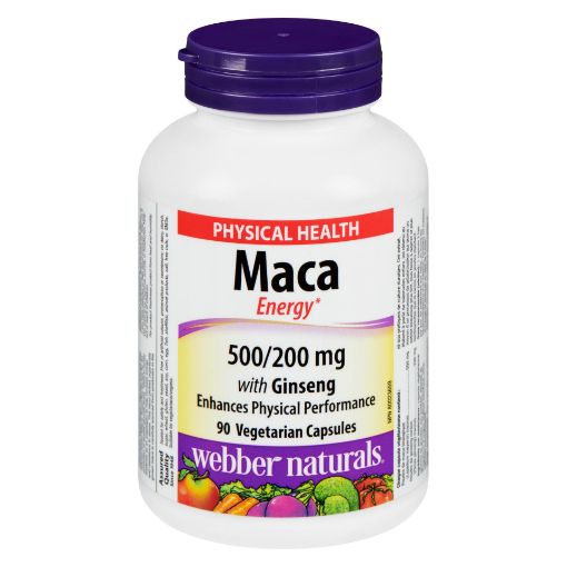 Picture of WEBBER NATURALS MACA and GINSENG 500/200MG 90S