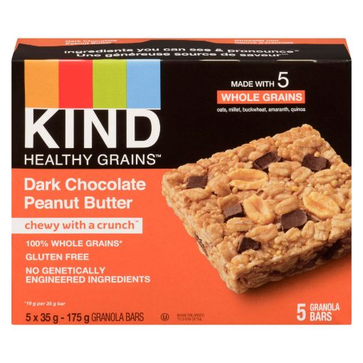 Picture of KIND BAR HEALTHY GRAIN - DARK CHOCOLATE AND PEANUT BUTTER 5X35GR