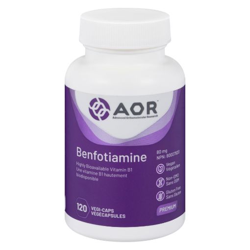 Picture of AOR BEFOTIAMINE - VEGETABLE CAPSULES 80MG 120S                              
