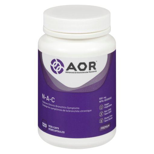 Picture of AOR N-A-C - VEGETABLE CAPSULES 500MG 120S                                 