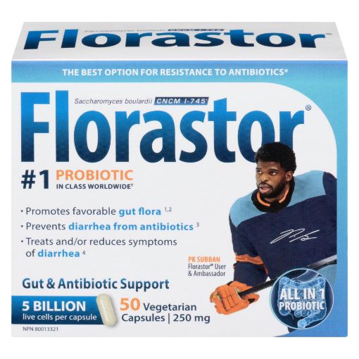 Picture of FLORASTOR DIGESTIVE PROBIOTIC CAPSULES 250MG 50S                           