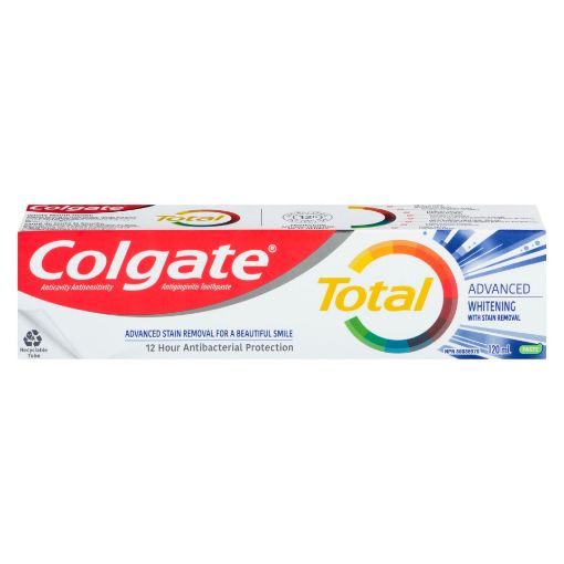 Picture of COLGATE TOTAL ADVANCED TOOTHPASTE - WHITENING WITH STAIN REMOVAL 120ML