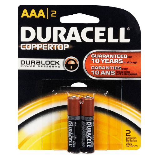 Picture of DURACELL COPPERTOP BATTERIES AAA 2S
