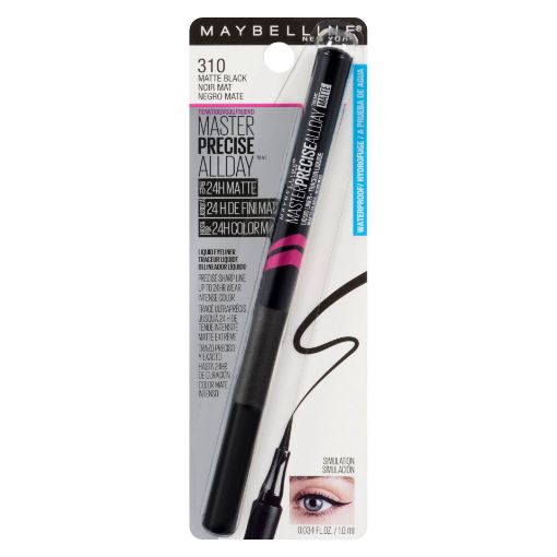 Picture of MAYBELLINE MASTER PRECISE LINER ALL DAY - MATTE BLACK 1ML                  