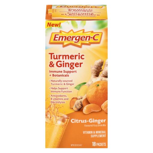 Picture of EMERGEN-C TUMERIC and GINGER POWDER 18S