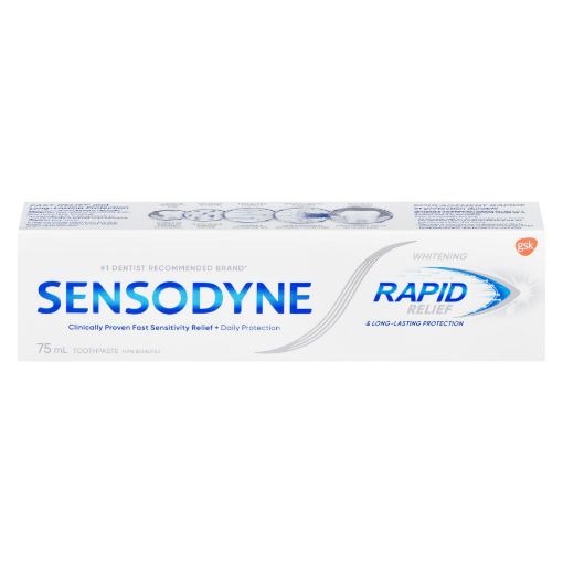 Picture of SENSODYNE RAPID RELIEF WHITENING TOOTHPASTE 75ML                           