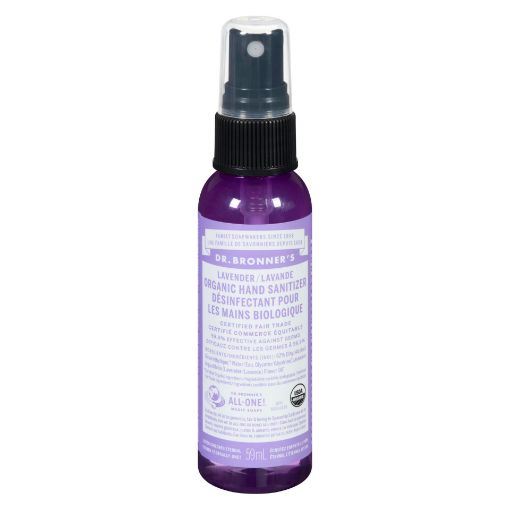 Picture of DR. BRONNERS HAND SANITIZER - LAVENDER 59ML                                