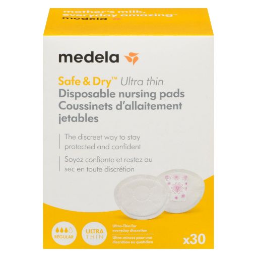 Picture of MEDELA ULTRA THIN SAFE and DRY DISPOSABLE NURSING PADS - 30S