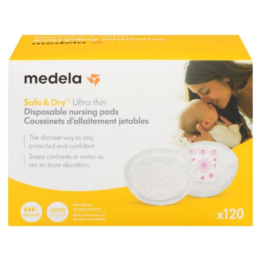 Picture of MEDELA ULTRA THIN SAFE and DRY - DISPOSABLE NURSING PADS  120S