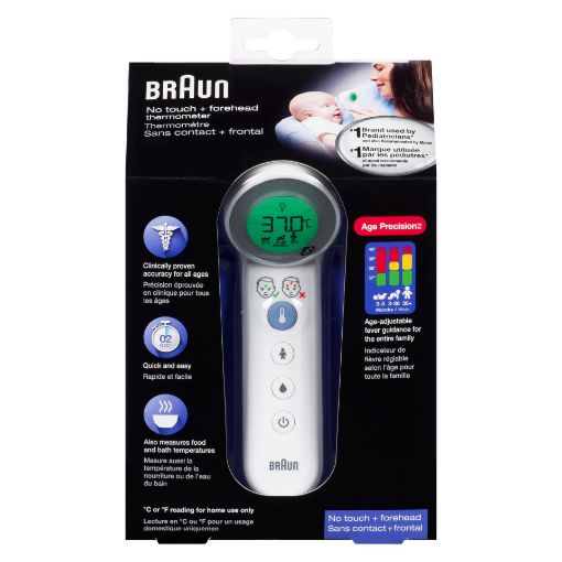 Picture of BRAUN NO TOUCH + FOREHEAD THERMOMETER NTF3000                              