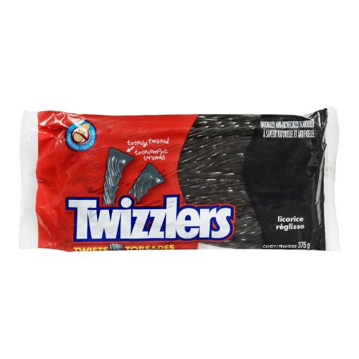 Picture of TWIZZLERS LICORICE - BLACK - PARTY PACK 375GR                              