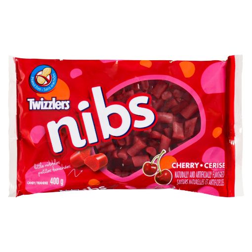 Picture of TWIZZLERS NIBS - CHERRY - PARTY PACK 400GR                                 